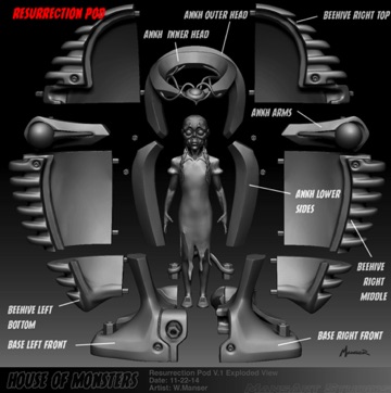 Resurrection Pod Exploded View